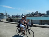 Mom on the bike