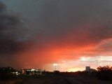 Mooie dreigende luchten in Arizona