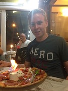 Jurriaan en zijn pizza