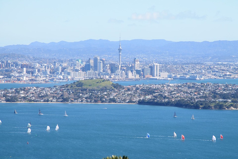 Auckland vanaf 295 meter hoogte