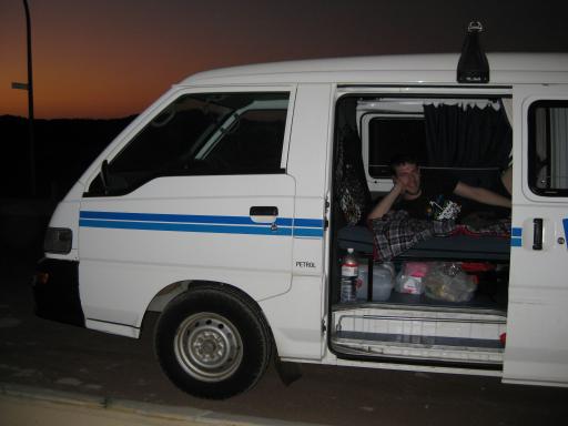 Onze eerste nacht in het buske