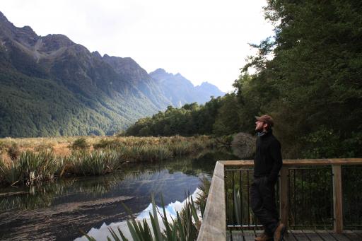 Joeri aan de mirror lakes