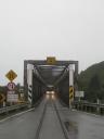 Een van de zovele "One lane bridges"