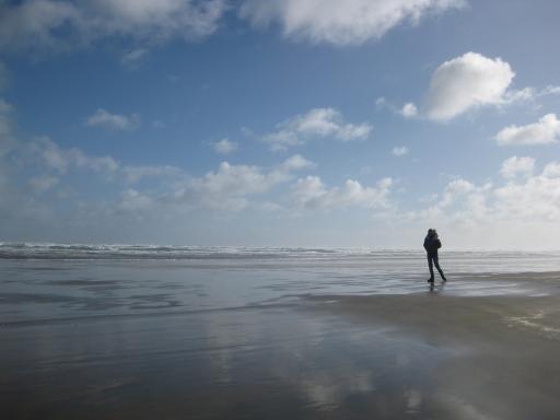 Op het strand...