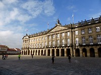 Plaza del Obradoiro met stadhuis van Santiago