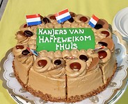 taart voor de "kanjers" bij thuiskomst