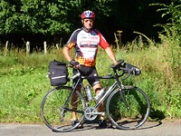 Gert met zijn aluminium Gazelle uit 2003