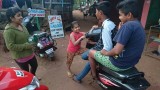 Kids with bikes got the chicks