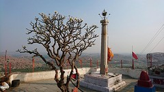 franjipani bij monkey temple