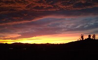 Zon onder in São Domingos