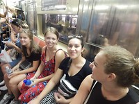 In de metro