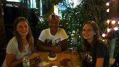 Dinner with Sun at his bar
