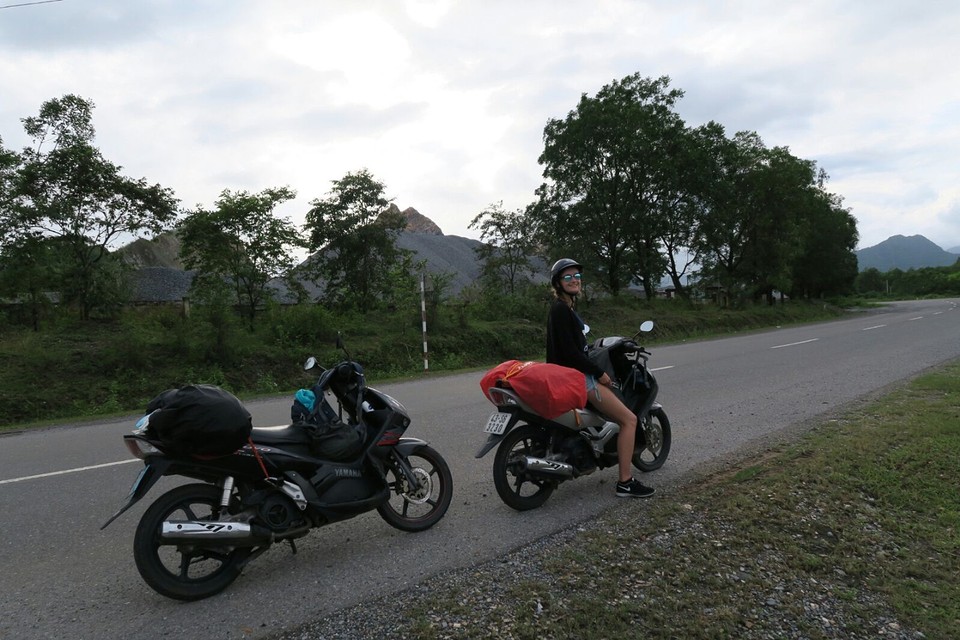 Say hi to our new motorbikes! ❤ Today we drove from Hoi An to Da Nang: it was so much fun!