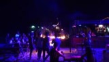 Crazy firegames at the beachparty's in Thailand