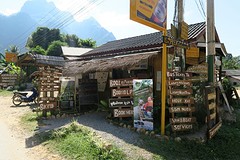 In the cute village Nong Khiaw