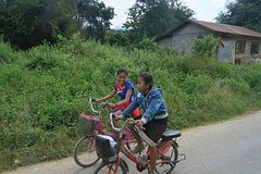 Locals on the bicycle