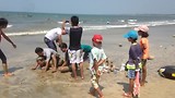 We've had some amazing days at a local beach in Myanmar.