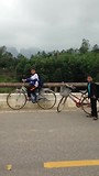 These schoolkids were asking for a photo during our motorbike trip.