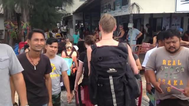 A warmly taxi committee at Koh Tao