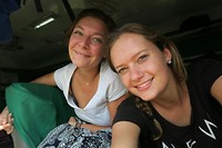 This photo was taken while we were 100m above the ground/river at the Goteik viaduct!