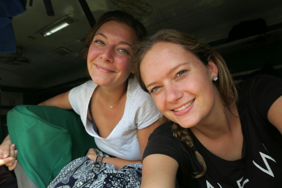 This photo was taken while we were 100m above the ground/river at the Goteik viaduct!
