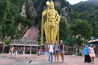 Batu caves in Kuala Lumpur with Alif