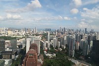 View over the whole city from one of the largest buildings!