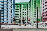 The colourful buildings of Singapore!