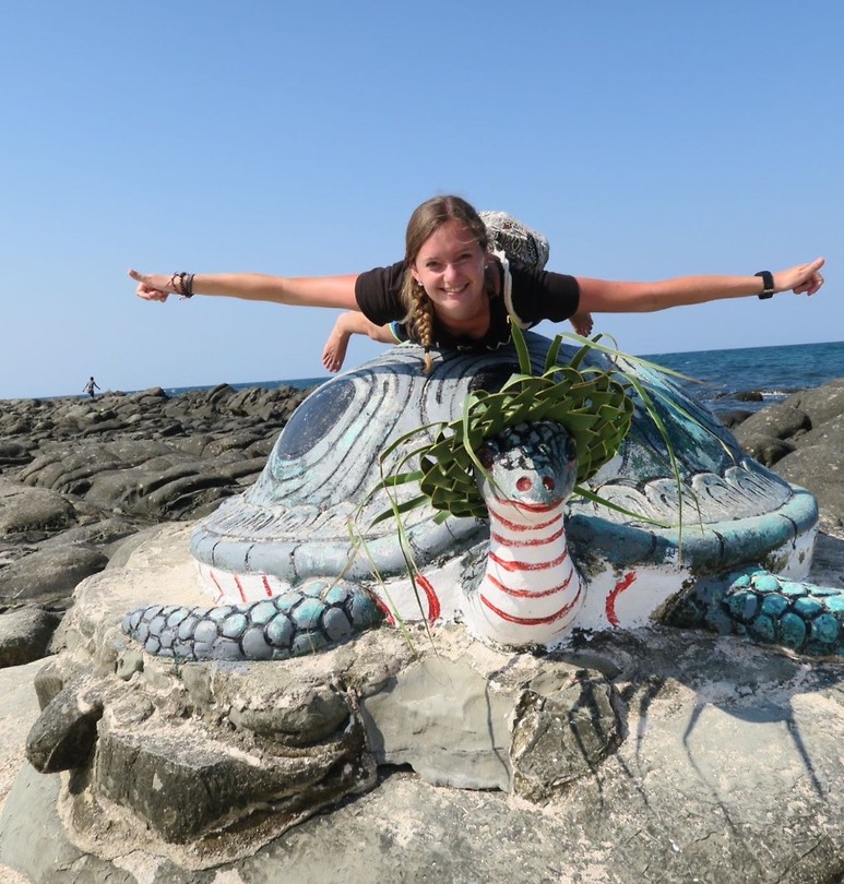 Happy turtle, happy backpacker!