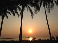 Great sunset when we went for a sightseeing day with the motorbikes