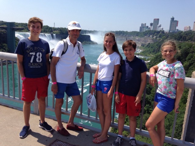 Brug op grens USA- Canada Niagara