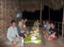 Ons diner tijdens de trekking