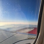 Sunny skies.