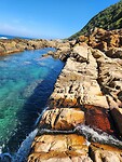 Rock pool waterfall