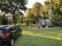 Zicht op het kasteel