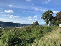 Uitzicht vanaf de camping