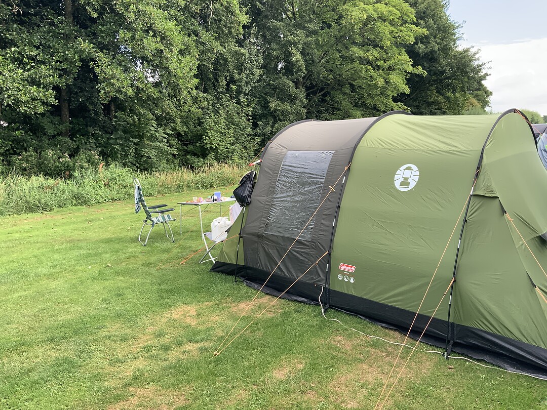 Onze tent op camping Blauwe Hek