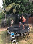 Op de trampoline