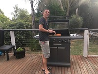 Papa barbecueën