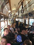 In de oude trein