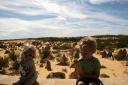 Bas en Laura bij The Pinnacles