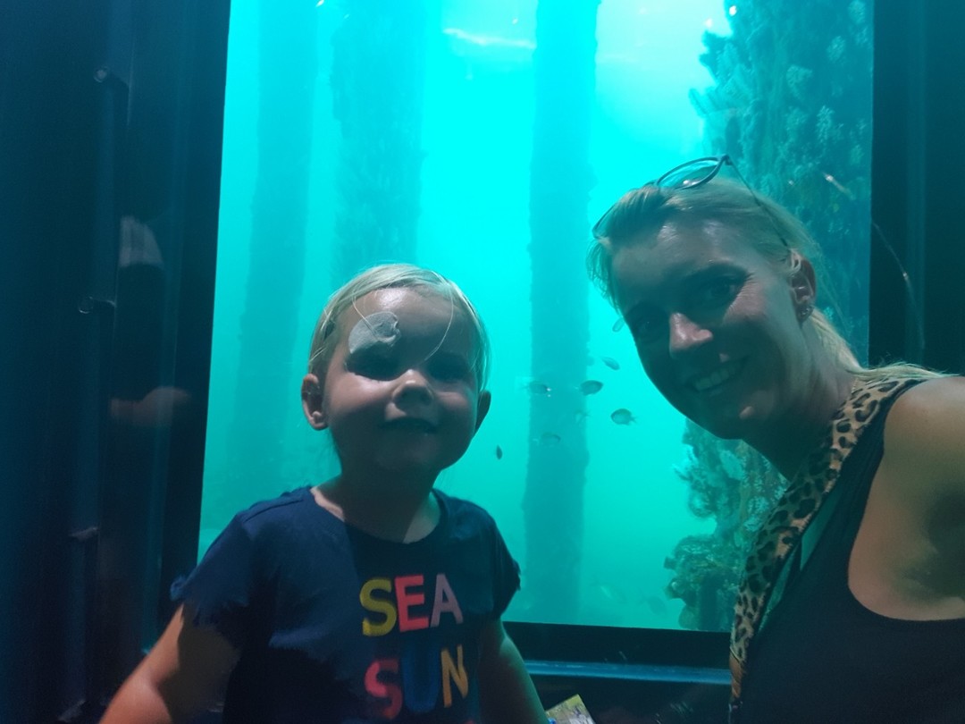 'Onder water' aan het eind van de pier