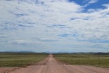 The road ahead is empty