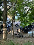 Uitzicht vanaf onze camperplek