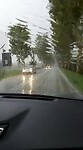 Hagel onderweg naar slaapplaats