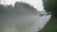 Mist na onweer op de Enns