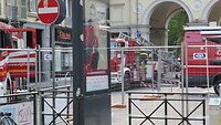 Brand voor het hotel