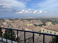 Uitzicht hotelkamer Montepulciano