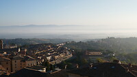 UitzIcht hotelkamer Montepulciano
