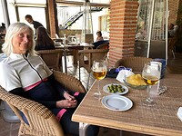 Uitrusten met een biertje